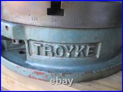 USED U-15 Troyke 15 Vertical-Horizonal Round Rotary Table with 1/2 T-Slots USED U-15 Troyke 15 Vertical-Horizonal Round Rotary Table with 1/2 T-Slots