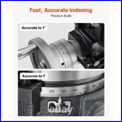 Uimoso 8-Inch Horizontal and Vertical Rotary Table for Precision Milling