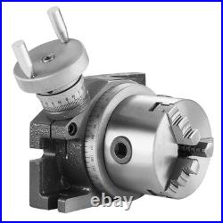 Uimoso Rotary Table for Milling Machines 4''Horizontal Vertical with 3-Jaw Chuck