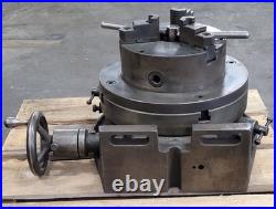 Universal Horizontal/Vertical Rotary Table with 8in 3-Jaw Chuck