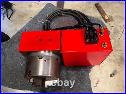 Used Haas HRT-A6 Red Brush Sigma 1 Rotary Table Indexer 4th A Axis 17 Pin