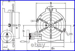 VERTEX HV-10 10 Horizontal / Vertical Rotary Table with Face Plate (6 Slots)