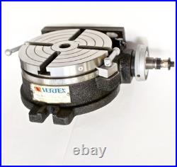 VERTEX HV-6 (4-Slot) 6 Horizontal/Vertical Rotary Table with 4-Slot Face Plate