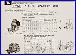 VERTEX HV-6 (4-Slot) 6 Horizontal/Vertical Rotary Table with 4-Slot Face Plate