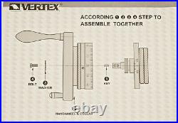 VERTEX HV-6 (4-Slot) 6 Horizontal/Vertical Rotary Table with 4-Slot Face Plate