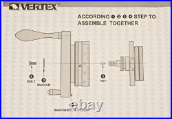 VERTEX HV-8 8 Horizontal / Vertical Rotary Table with Face Plate