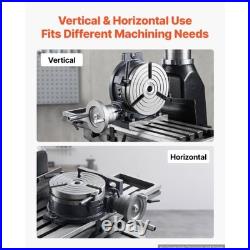 VEVOR Horizontal Vertical Rotary Table 8 in Precision Milling Rotary Table, wi