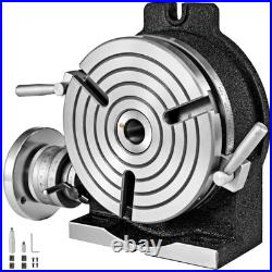 VEVOR Rotary Table 8 Inch/200 MM Horizontal Vertical Rotary Table 3-Slot Rotary VEVOR Rotary Table 8 Inch/200 MM Horizontal Vertical Rotary Table 3-Slot Rotary