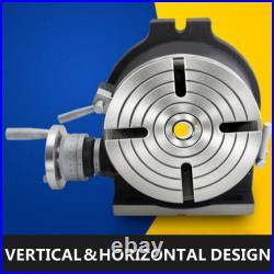 VEVOR Rotary Table 8 Inch Horizontal Vertical HV8 Precision 3MT Milling Drilling