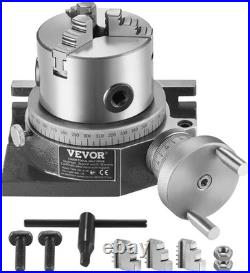 VEVOR Rotary Table for Milling Machines, 4''/ 100 mm, Horizontal Vertical Model