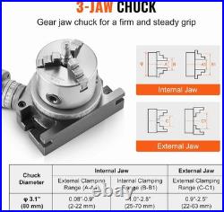 VEVOR Rotary Table for Milling Machines, 4''/ 100 mm, Horizontal Vertical Model