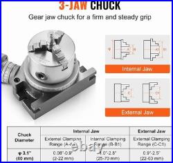 VEVOR Rotary Table for Milling Machines, 4''/ 100 mm, Horizontal Vertical Model