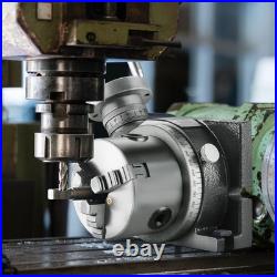 VEVOR Rotary Table for Milling Machines 4'' Horizontal Vertical with 3-Jaw Chuck