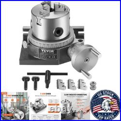 Versatile Milling Rotary Table 4'' with 3.1'' Chuck and HT250 Material Versatile Milling Rotary Table 4'' with 3.1'' Chuck and HT250 Material
