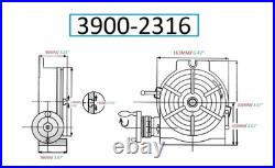Vertex 6 Horizontal/vertical Rotary Table Made In Taiwan (3900-2316)