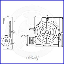 Vertex, Horizontal and Vertical Rotary Table, 4 inches, HV-4, 1001-000