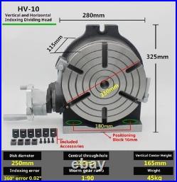 Vertical/Horizontal Dual-Use Indexing Table Milling Machine Rotary Table Indexer Vertical/Horizontal Dual-Use Indexing Table Milling Machine Rotary Table Indexer