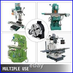 Vertical & Horizontal Milling Machine Rotary Table 360° for Indexing Drilling