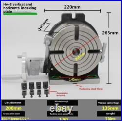 Vertical and Horizontal Dividing Plate Milling Machine Rotary Table Divider