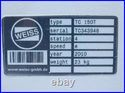 Weiss TC 150T Rotary Indexing Table 4 Positions Speed E
