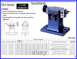 YUASA 553-311 Adjustable Height Tailstock For 12 & 14 H/V Rotary Table Milling
