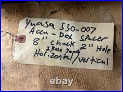 Yuasa 550-008 Super Accu-dex Rotary Indexer 8 Super Spacer Horizontal Vertical