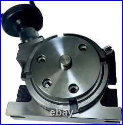 (h/v) Rotary Table & Back Plate + Fixing T-nuts Bolt S 4 Inch (100mm)